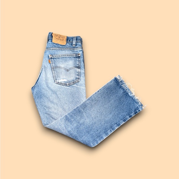 Vintage Levi’s 517 bootcut orange tab denim jeans mens 31x29 - Picture 1 of 5